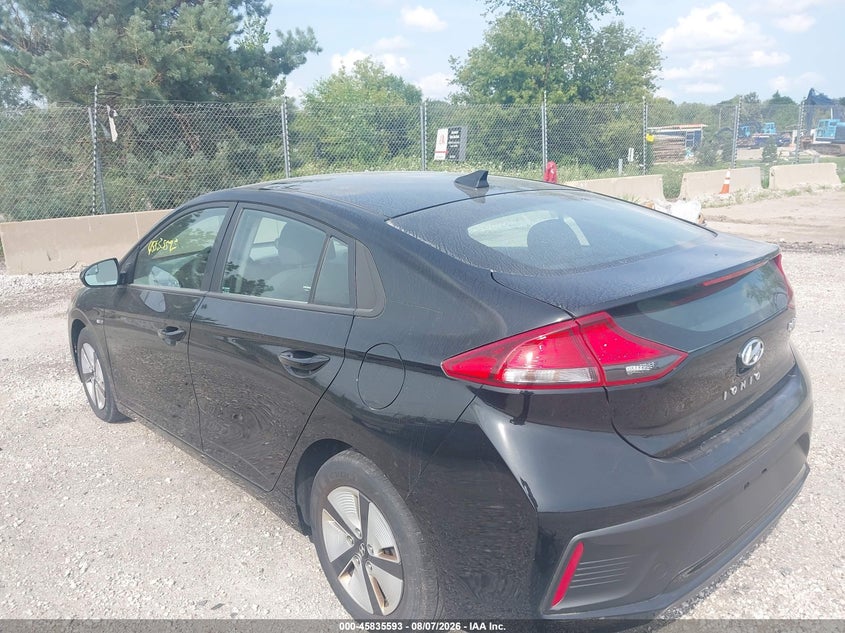 Vin: kmhc65lc1hu056351, lot: 46334494, hyundai ioniq hybrid blue 20173