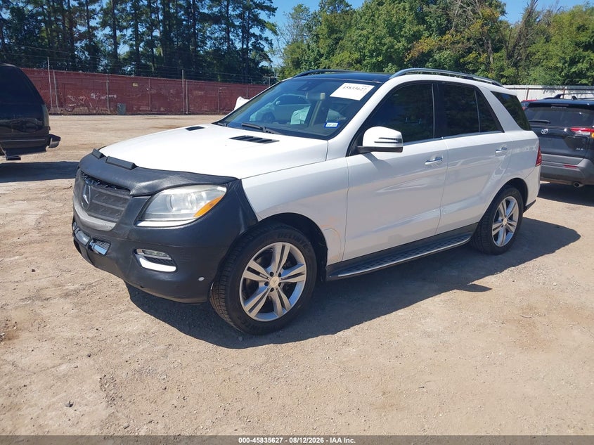 2014 Mercedes-Benz Ml 350, Left Side, IAAI, VIN 4JGDA5JB7EA425904 — photo 2
