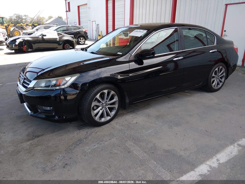 Vin: 1hgcr2f51ea303597, lot: 46334545, honda accord sport 20142
