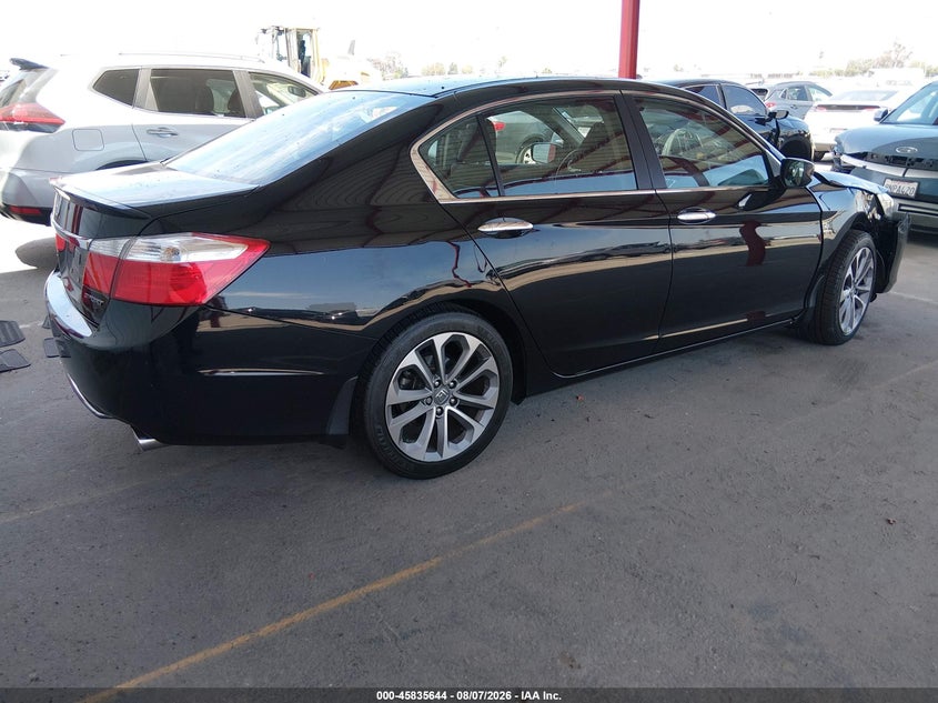 Vin: 1hgcr2f51ea303597, lot: 46334545, honda accord sport 20144