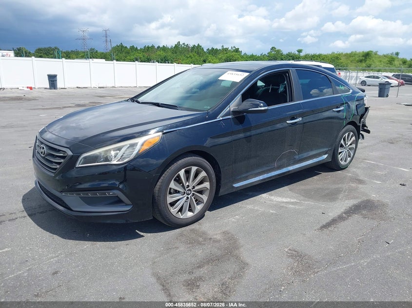 Vin: 5npe34af1hh552192, lot: 46334553, hyundai sonata sport 20172