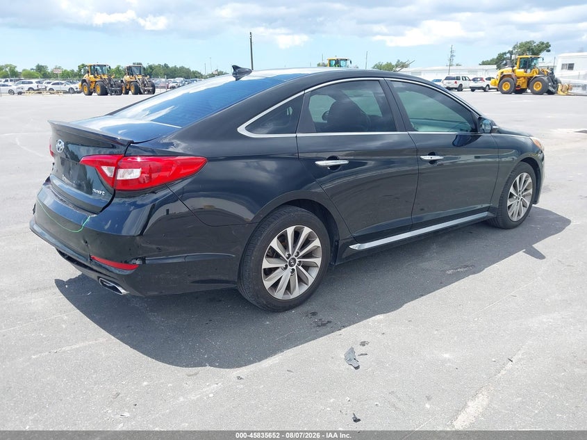 Vin: 5npe34af1hh552192, lot: 46334553, hyundai sonata sport 20174