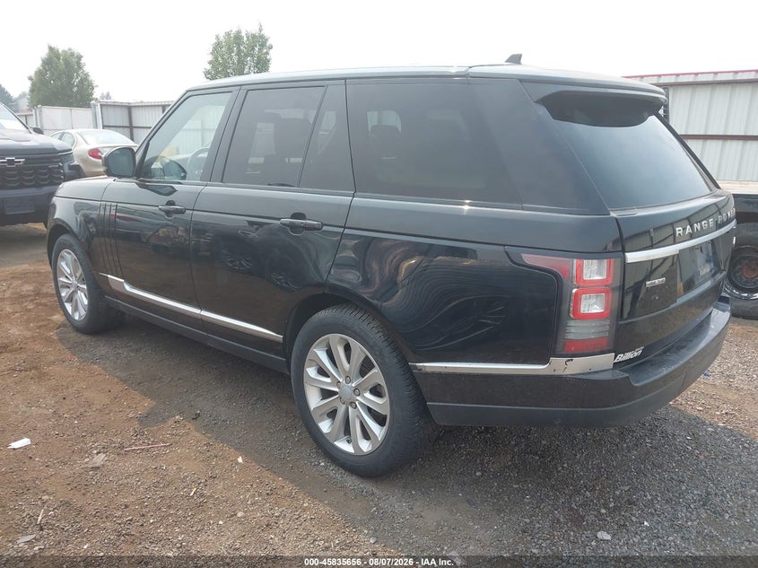 Vin: salgs2kf4ga249999, lot: 46334557, land rover range rover 3.0l v6 turbocharged diesel hse td6 20163