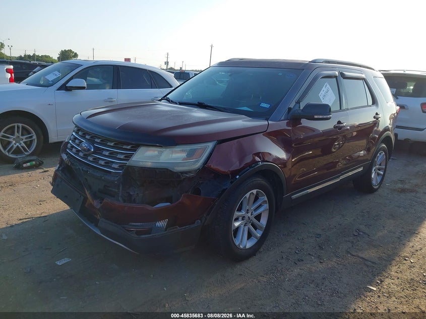 Vin: 1fm5k7d80ggb02002, lot: 46334584, ford explorer xlt 20162