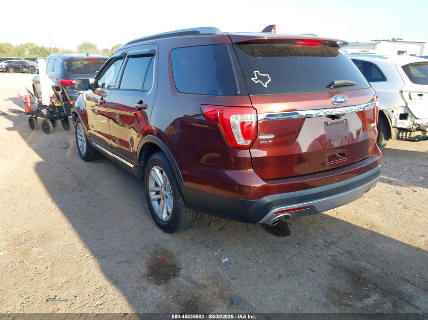 Vin: 1fm5k7d80ggb02002, lot: 46334584, ford explorer xlt 20163