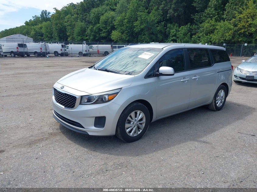 Vin: kndma5c14j6350472, lot: 46334623, kia sedona l 20182