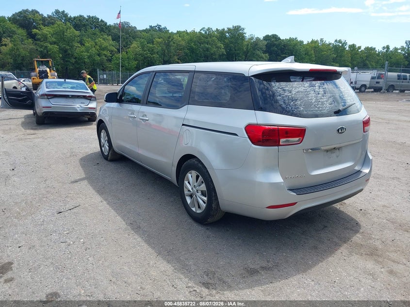 Vin: kndma5c14j6350472, lot: 46334623, kia sedona l 20183
