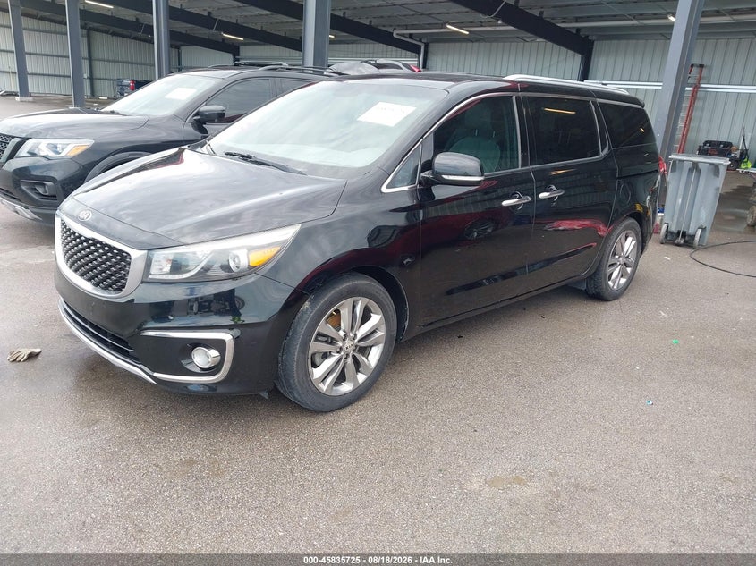 2016 Kia Sedona Sx Luxury, Град, IAAI, VIN KNDME5C1XG6176050 — фото 2