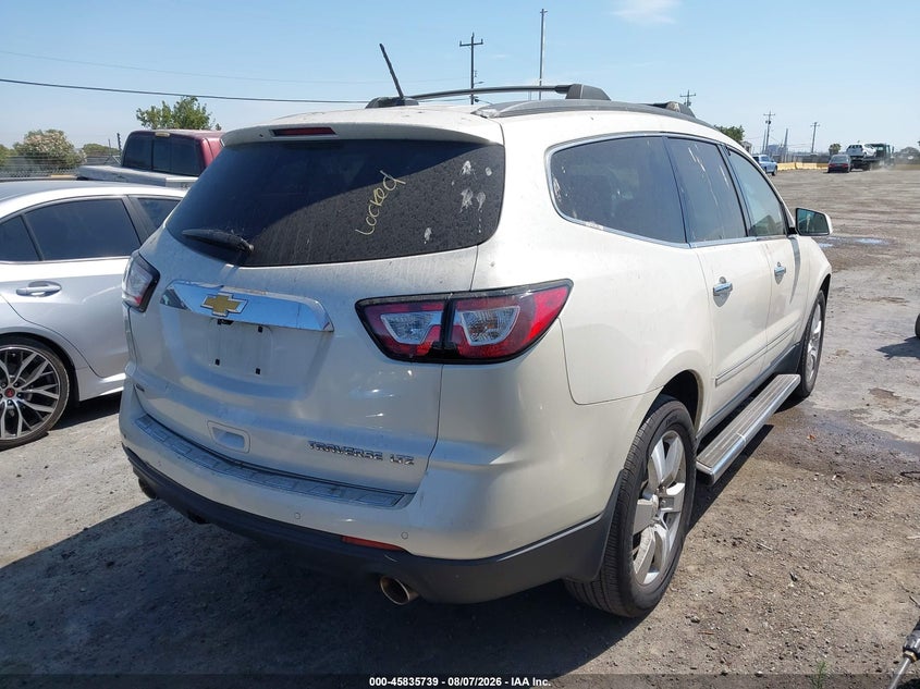Vin: 1gnkvjkd5ej338289, lot: 46334640, chevrolet traverse ltz 20144