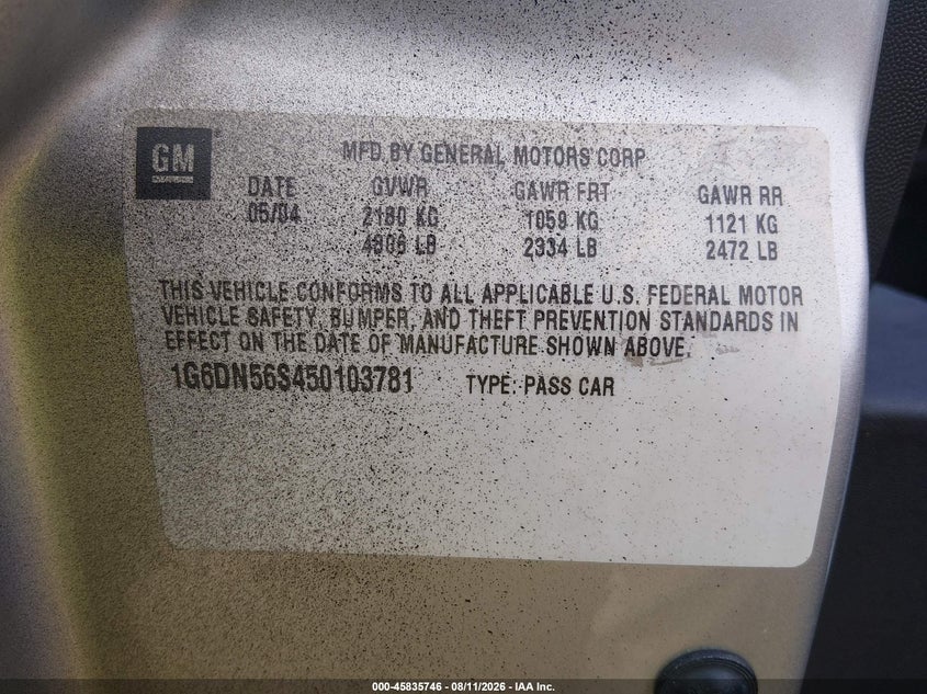 2005 CADILLAC CTS-V SEDAN 5.7L V-8 PREMIUM , 400HP