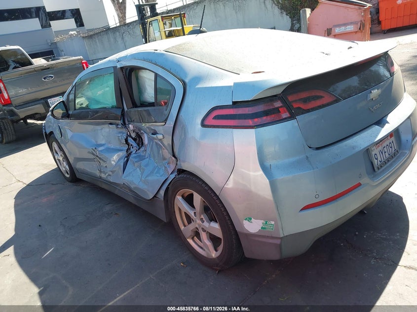 Vin: 1g1rc6e42fu117635, lot: 46334667, chevrolet volt 20153