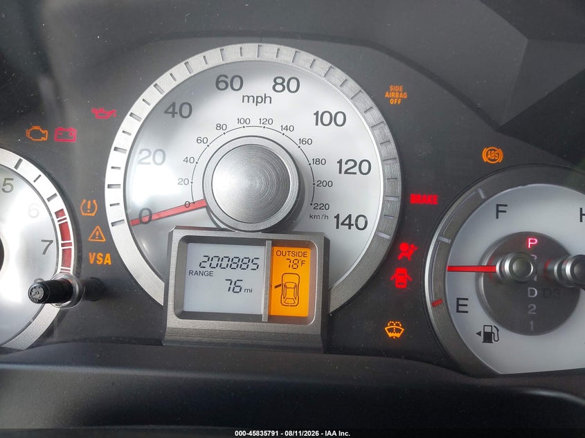 HONDA PILOT 2009 VIN 5FNYF48529B052138