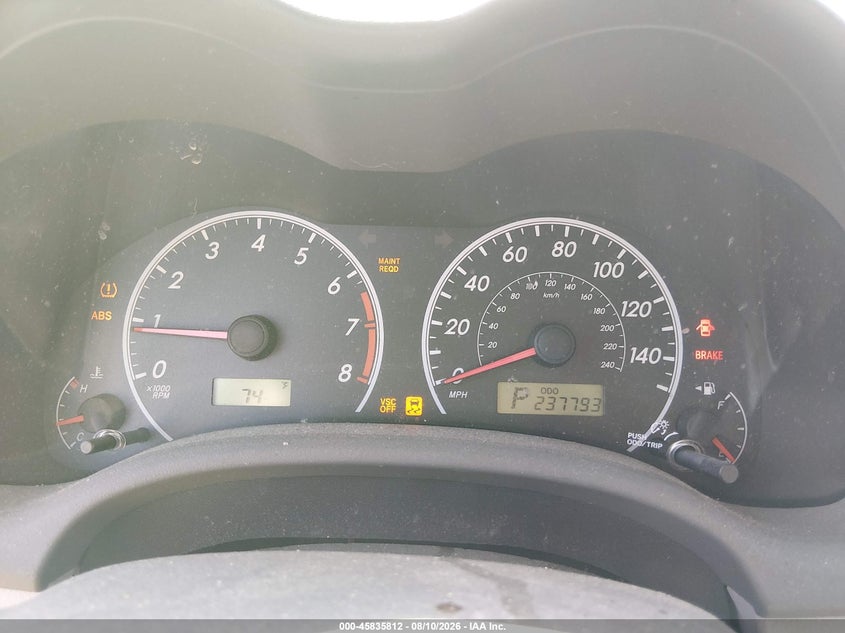 2010 TOYOTA COROLLA SEDAN 1.8L I-4 DOHC, VVT, 132HP