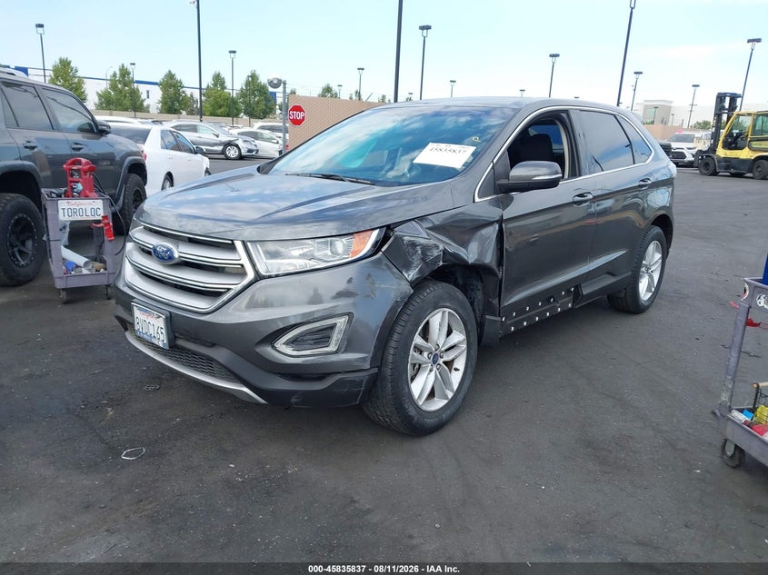 2017 Ford Edge, Левый бок, IAAI, VIN 2FMPK3J96HBC45124 — фото 2