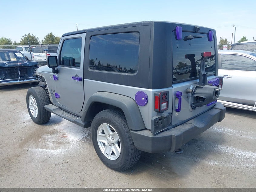 Vin: 1c4gjwag5hl538486, lot: 46334760, jeep wrangler sport 20173