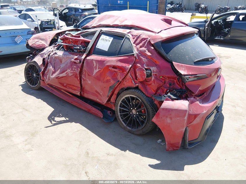 Vin: jtnabaae0ra011890, lot: 46334780, toyota gr corolla core/circuit/premium 20243