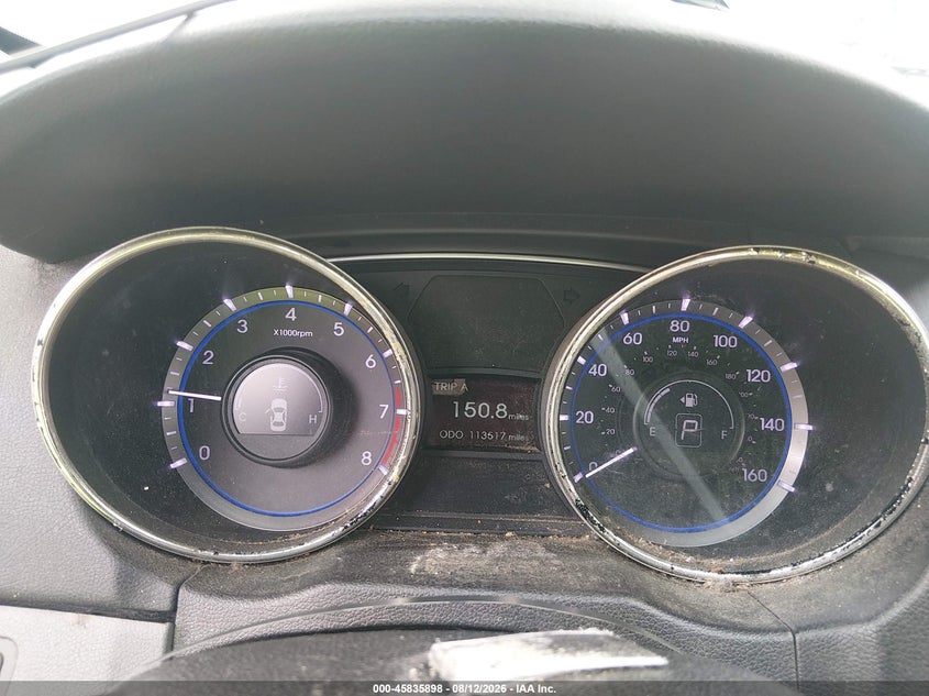 2013 HYUNDAI SONATA SEDAN 2.4L I-4 DI, DOHC, VVT, 190HP