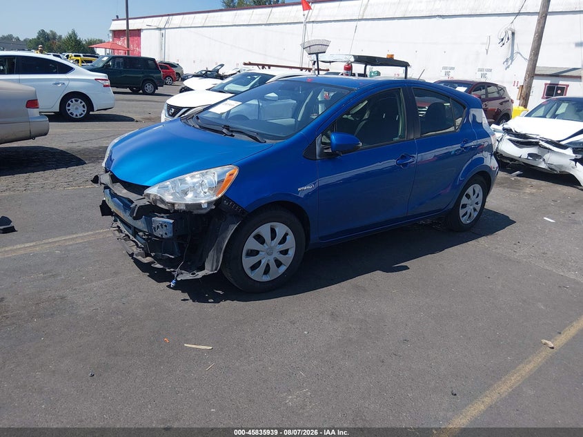 Vin: jtdkdtb34e1082290, lot: 46334840, toyota prius c two 20142