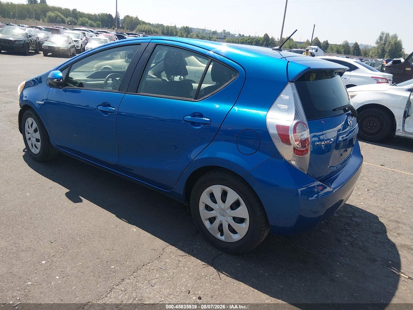 Vin: jtdkdtb34e1082290, lot: 46334840, toyota prius c two 20143
