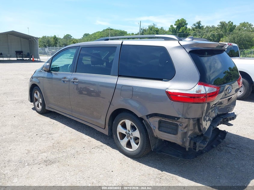 Vin: 5tdkz3dc9js919580, lot: 46334904, toyota sienna le 8 passenger 20183