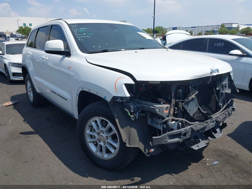 Vin: 1c4rjeag6jc382838, lot: 46334918, jeep grand cherokee laredo 4x2 20181