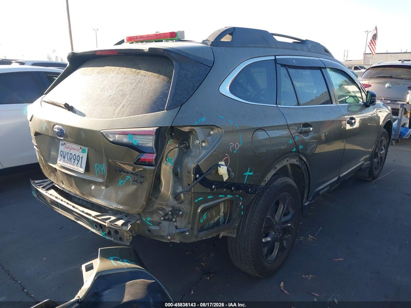 Vin: 4s4btgld2m3193470, lot: 46335044, subaru outback onyx edition xt 20214