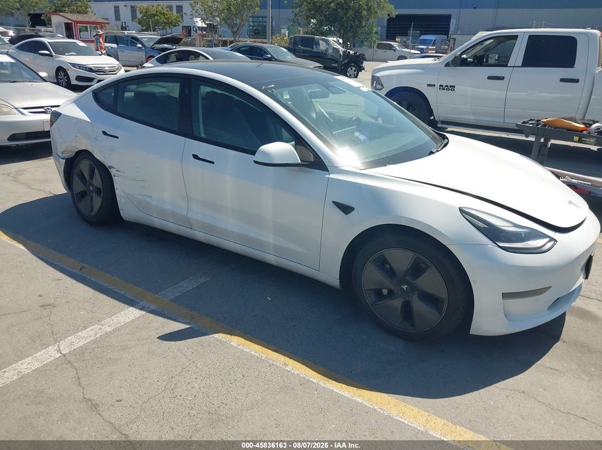 Vin: 5yj3e1ea4mf002136, lot: 46335064, tesla model 3 standard range plus rear-wheel drive 2021 img_1