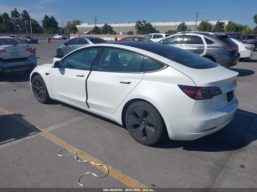 Vin: 5yj3e1ea4mf002136, lot: 46335064, tesla model 3 standard range plus rear-wheel drive 20213