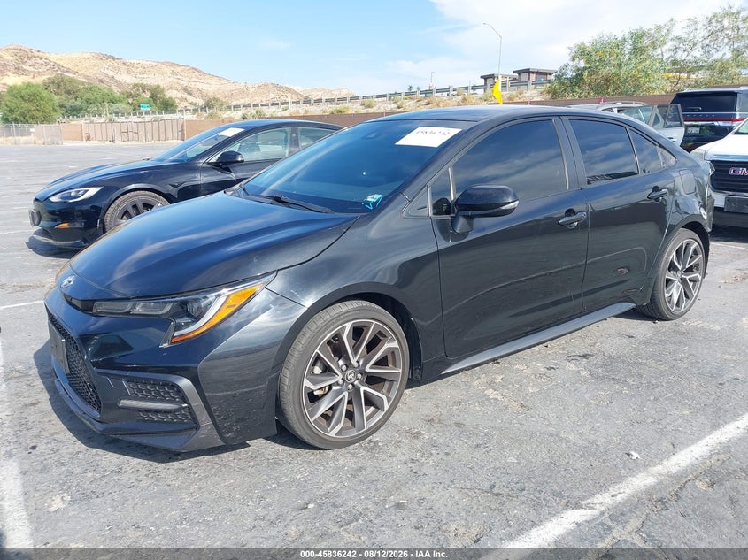 2022 Toyota Corolla Se, Rear, IAAI, VIN JTDS4MCE3NJ094601 — photo 2