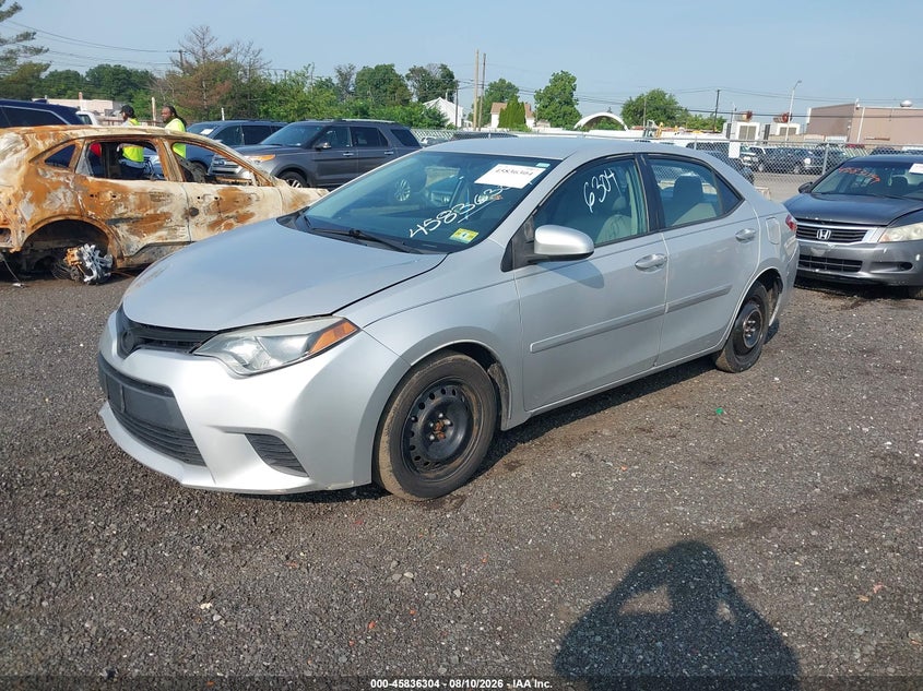 2014 Toyota Corolla, Обычный износ, IAAI, VIN 2T1BURHE1EC008302 — фото 2