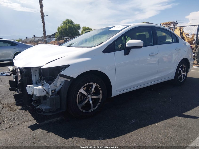Vin: 19xfb2f76fe097340, lot: 46335215, honda civic se 20152