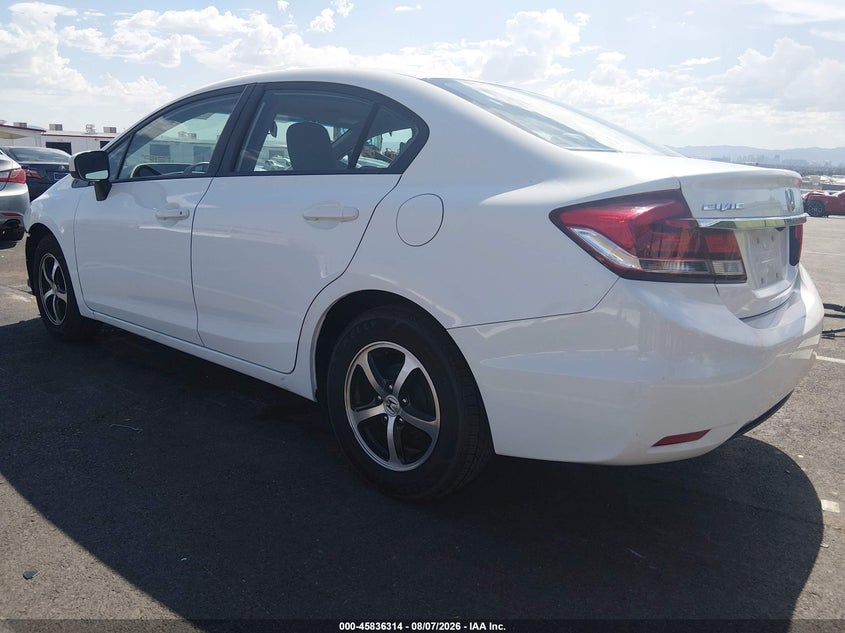 Vin: 19xfb2f76fe097340, lot: 46335215, honda civic se 20153