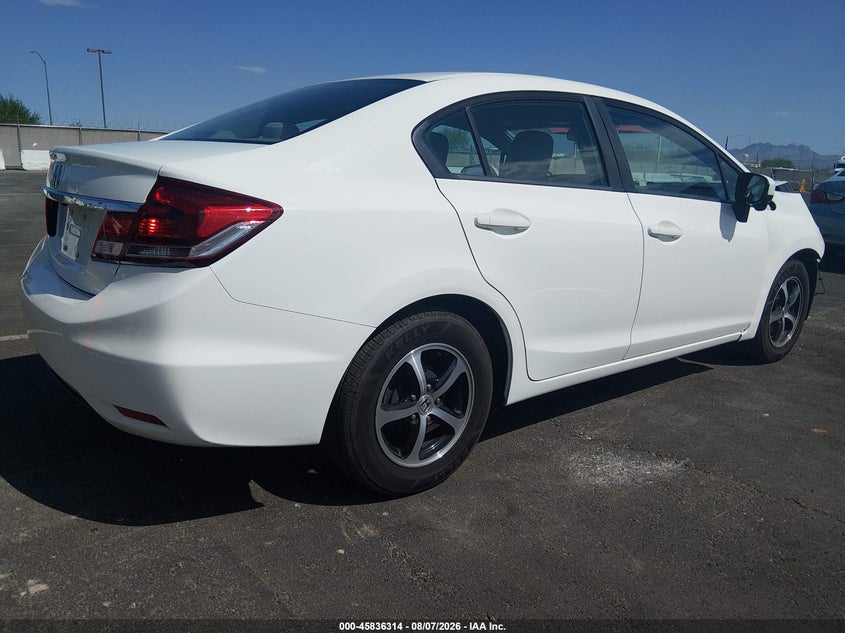 Vin: 19xfb2f76fe097340, lot: 46335215, honda civic se 20154