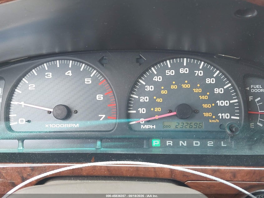 2000 TOYOTA 4RUNNER SPORT UTILITY VEHICLE 3.4L V-6 DOHC, 183HP