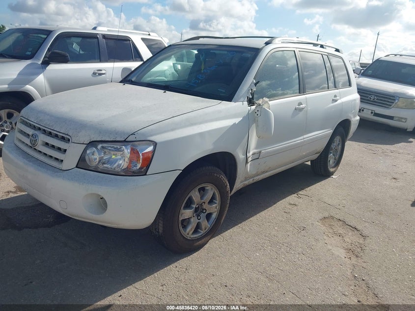 2007 Toyota Highlander, Обычный износ, IAAI, VIN JTEDP21A370139108 — фото 2