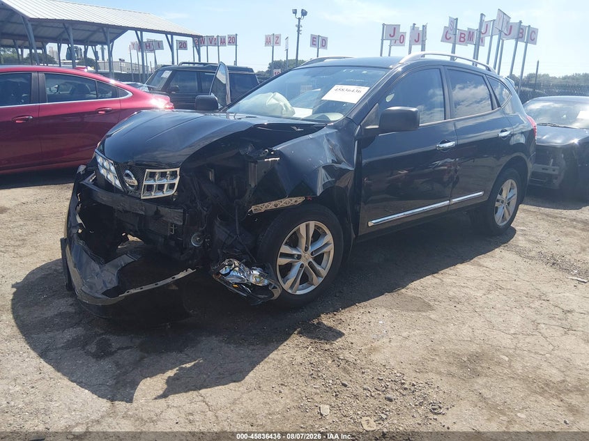 Vin: jn8as5mt3fw655442, lot: 46335337, nissan rogue select s 20152