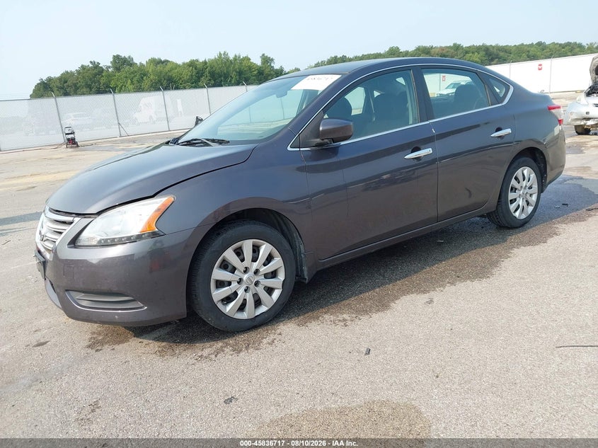 2014 Nissan Sentra, Удар спереди, IAAI, VIN 1N4AB7AP7EN850520 — фото 2