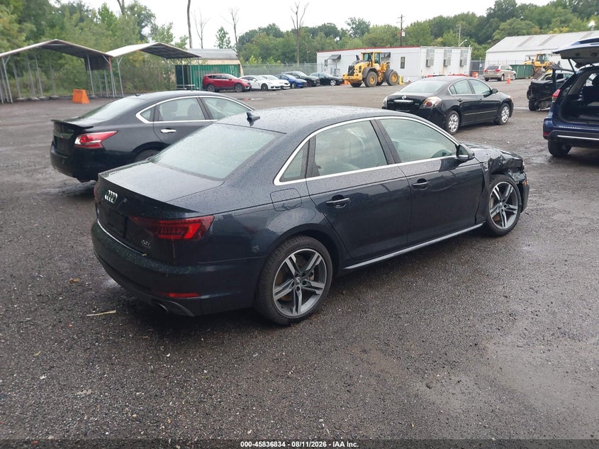 Vin: wauenaf45ja139492, lot: 46335742, audi a4 2.0t premium 20184