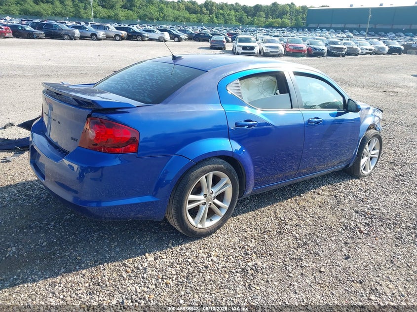 DODGE AVENGER 2012 VIN 1C3CDZCB6CN313665