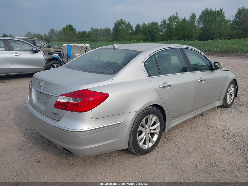 Vin: kmhgc4ddxdu215079, lot: 46335773, hyundai genesis 3.8 20134