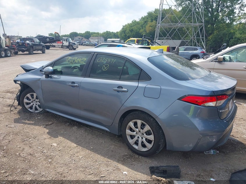 Vin: jtdepmae0n3025571, lot: 46335870, toyota corolla le 20223