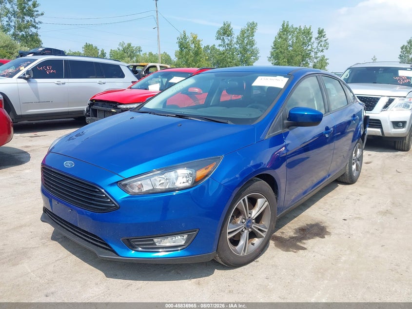 Vin: 1fadp3fe7jl215592, lot: 46335873, ford focus se 20182