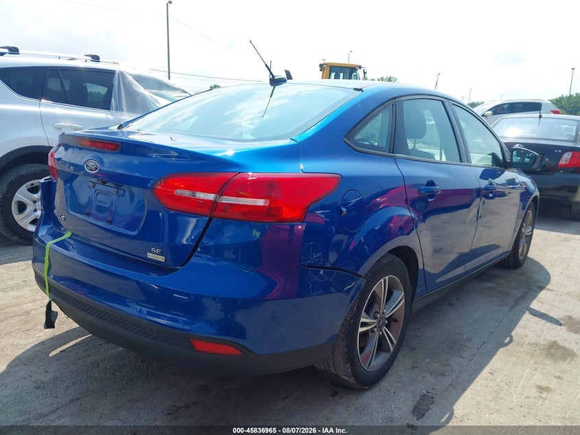 Vin: 1fadp3fe7jl215592, lot: 46335873, ford focus se 20184