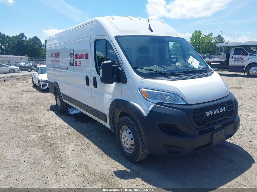 Vin: 3c6mrvjg9pe555733, lot: 46335879, ram promaster 3500 cargo van high roof 159 wb ext 2023 img_1