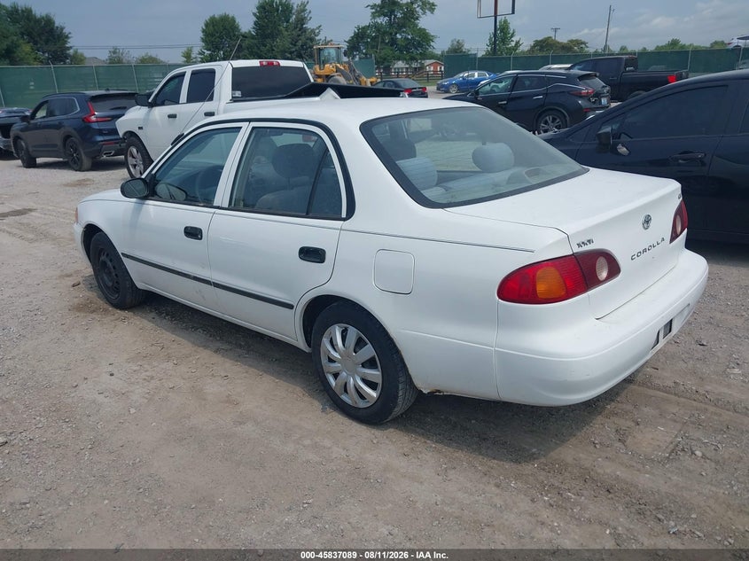 TOYOTA COROLLA 2002 VIN 2T1BR12E92C545748