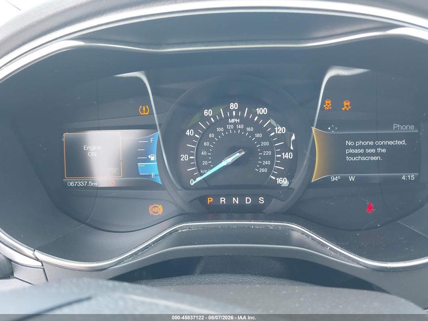 2016 FORD FUSION SEDAN 1.5L I4 FI DOHC 16V NF4