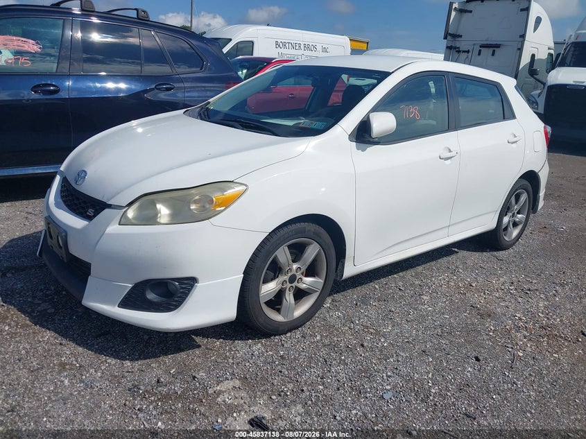 Vin: 2t1le4ee4ac012587, lot: 46336046, toyota matrix s 20102