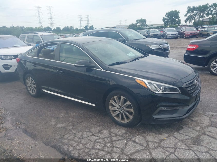 2015 Hyundai Sonata Sport, Theft Recovery, IAAI, VIN 5NPE34AF6FH213053