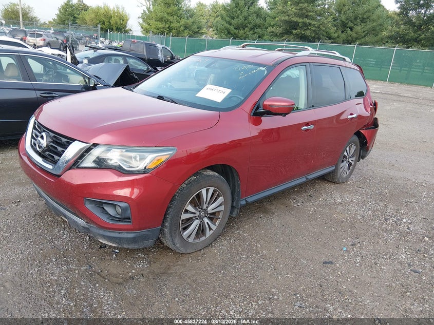 Vin: 5n1dr2mm7hc676905, lot: 46336132, nissan pathfinder s/sv/sl/platinum 20172