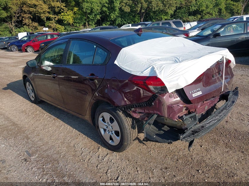 Vin: 3kpfk4a77he080326, lot: 46336243, kia forte lx 20173